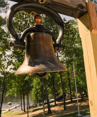 Dining Hall bell at Camp Kanata