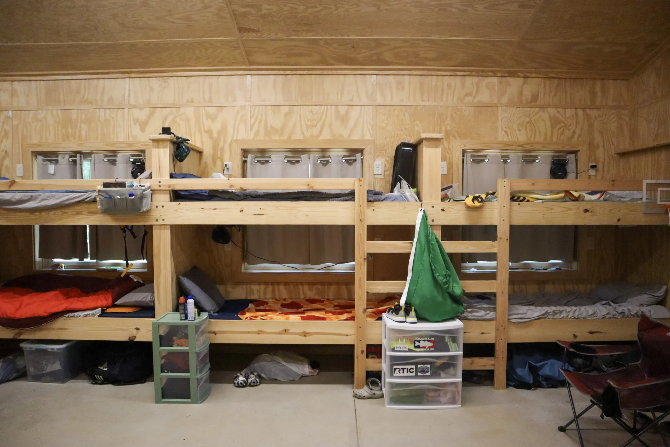 An image of the bunks in Cabin 7a.
