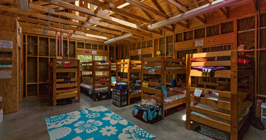 Interior of a cabin